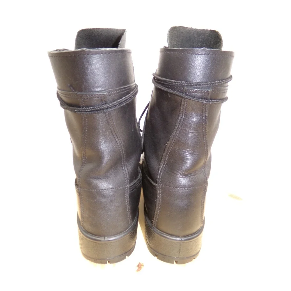 Rocky General Purpose Boots 7.5 EW Black Vibram Sole Steel Toe 808 Navy Inspired